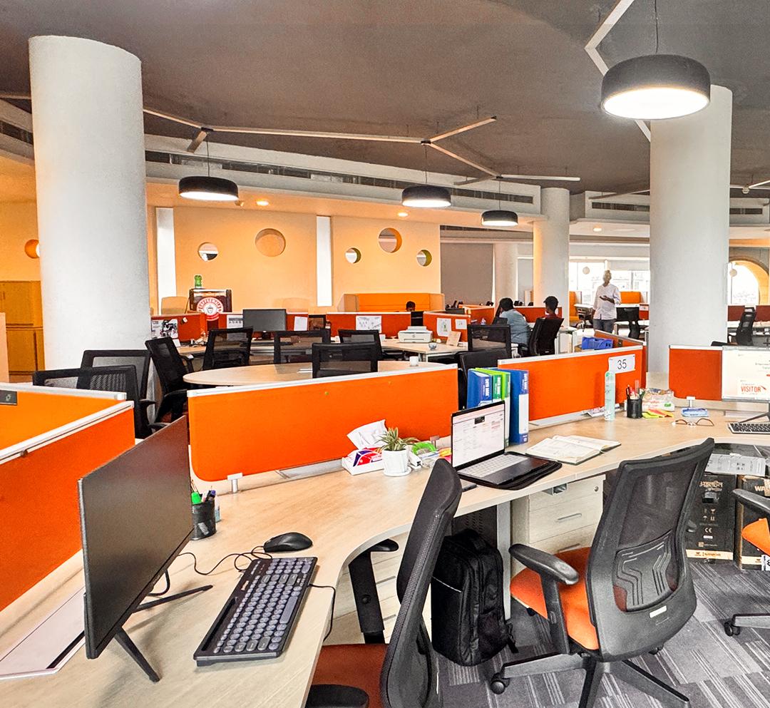Modern office workspace